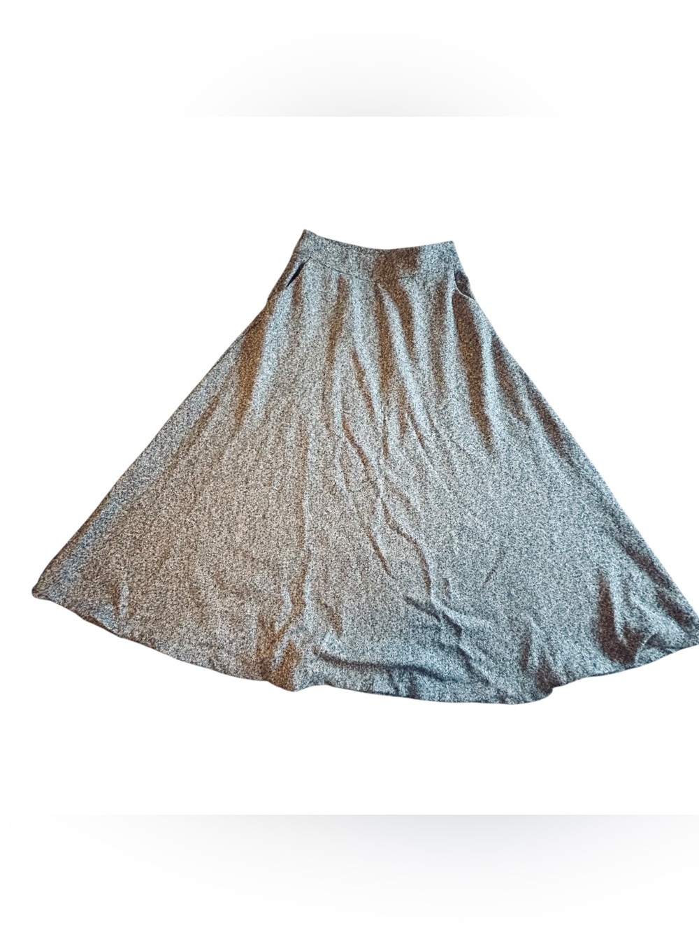 Classic Gray A-Line Midi Skirt - Everyday Versatile Style